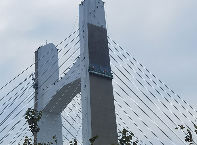 深圳福田-落馬洲通道橋J3主塔維修工程.